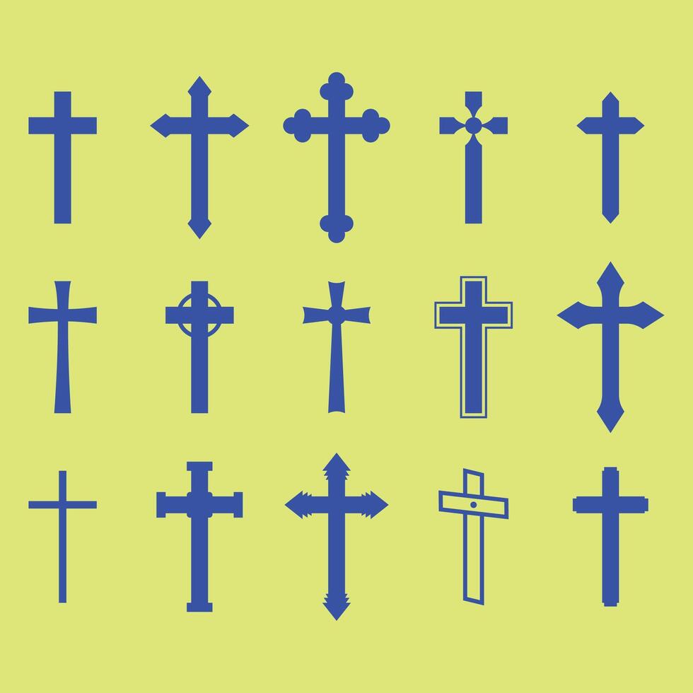 cruces vector ilustración.