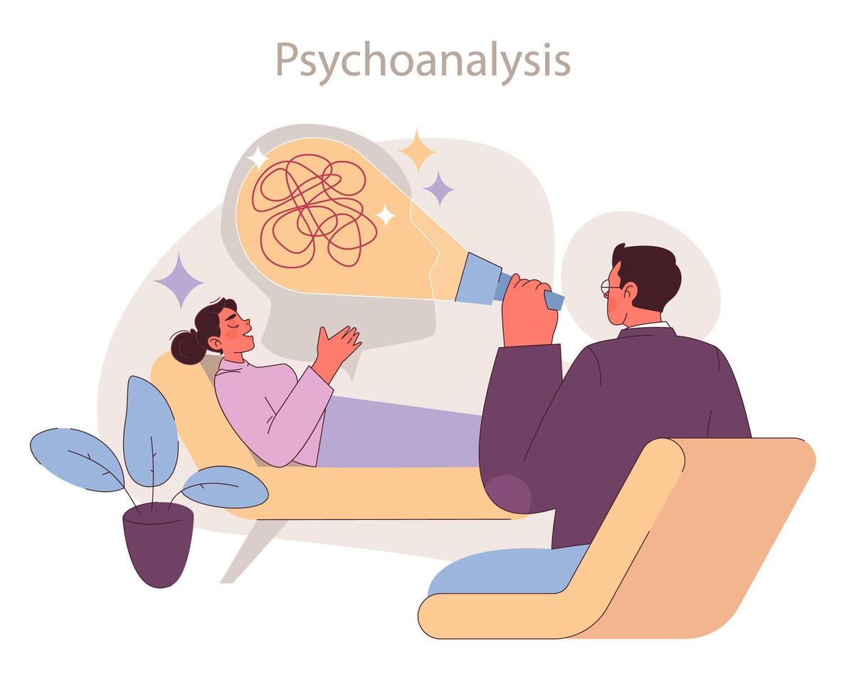 Unraveling Minds concept. vector