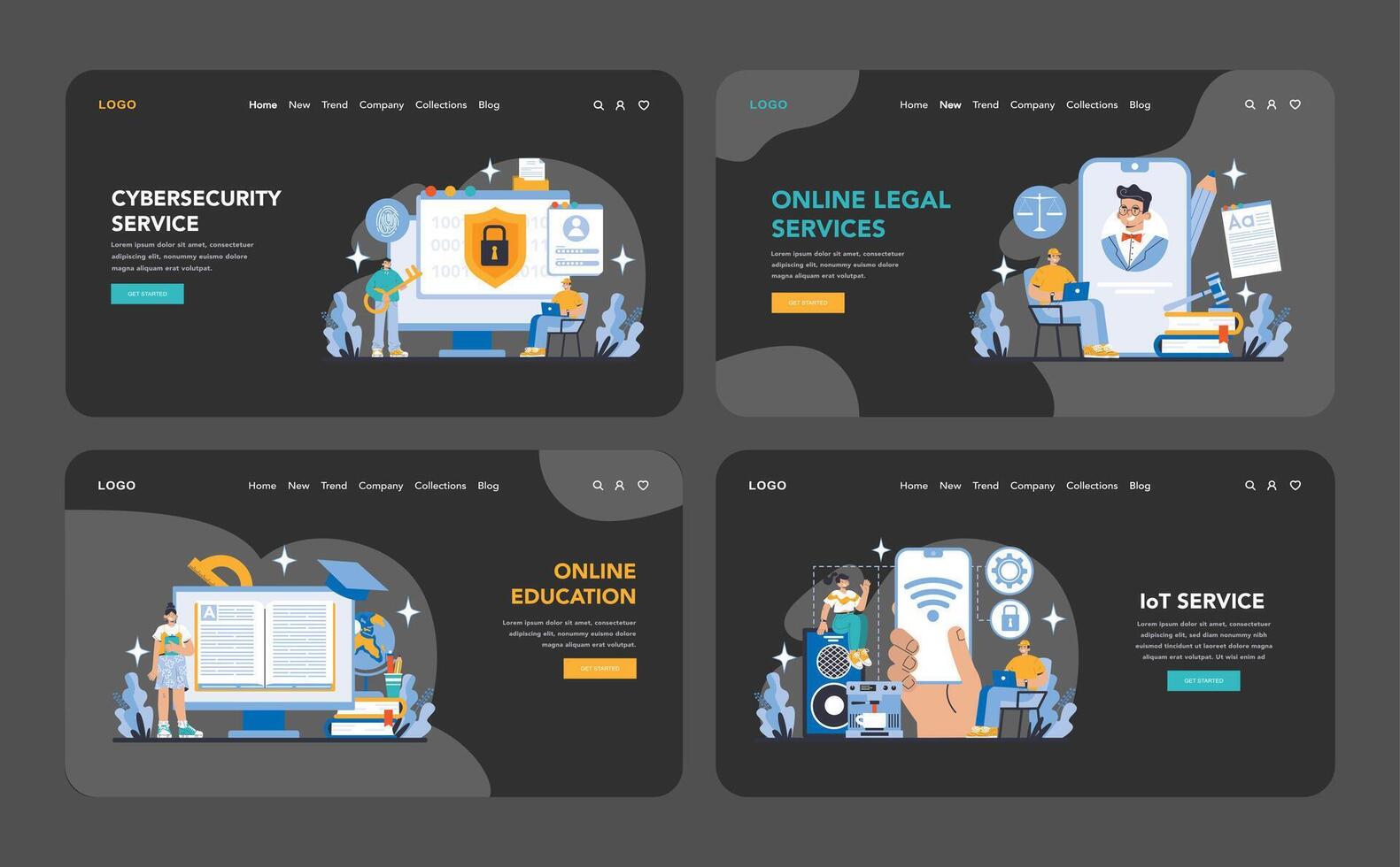 Technology and Innovation concept. Flat vector illustration