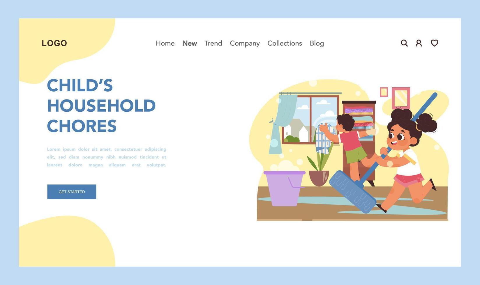 Engaging in teamwork concept. Flat vector illustration