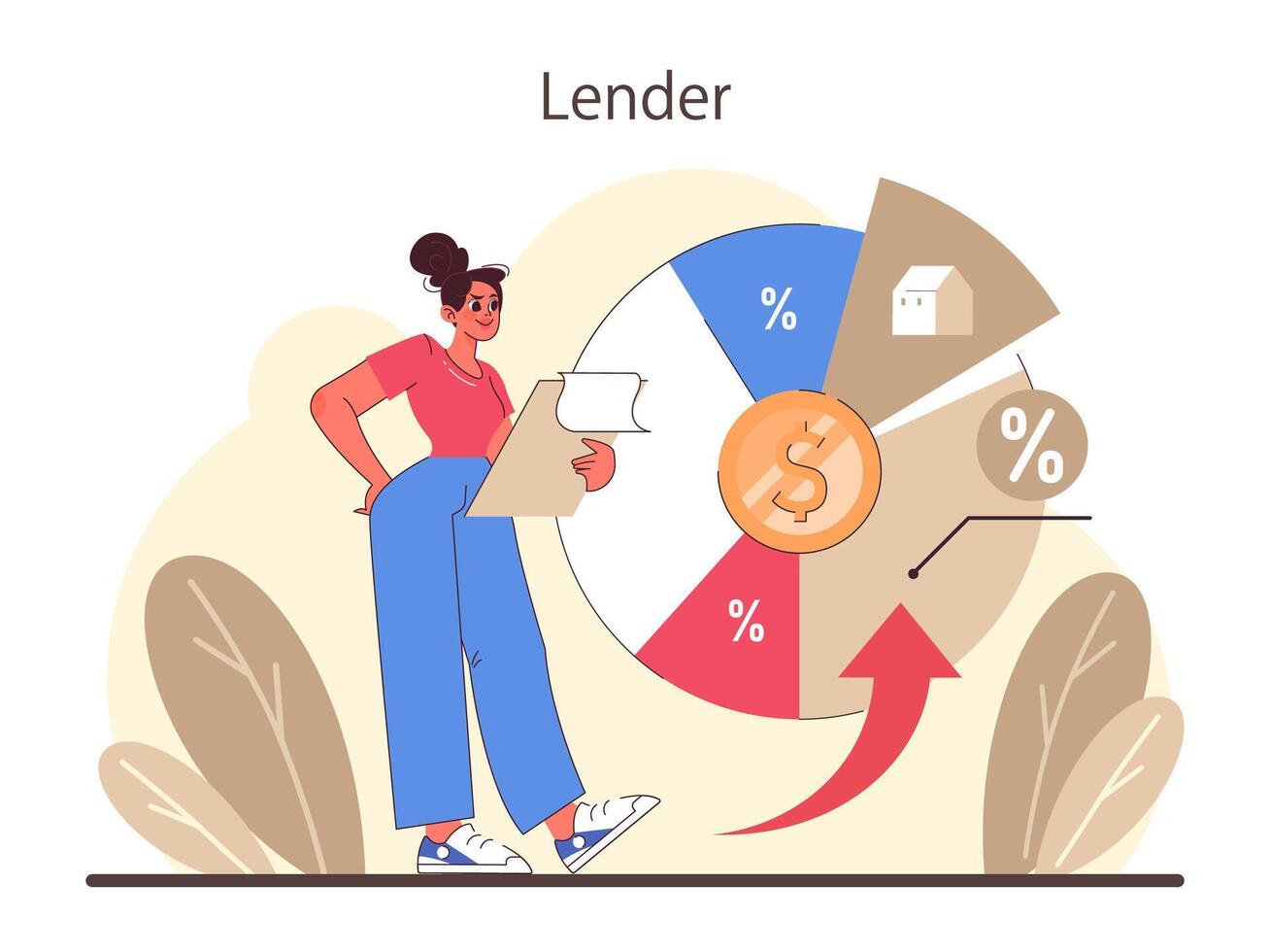 refinanciar proceso. préstamo Velocidad reducción a prestador acuerdos. vector