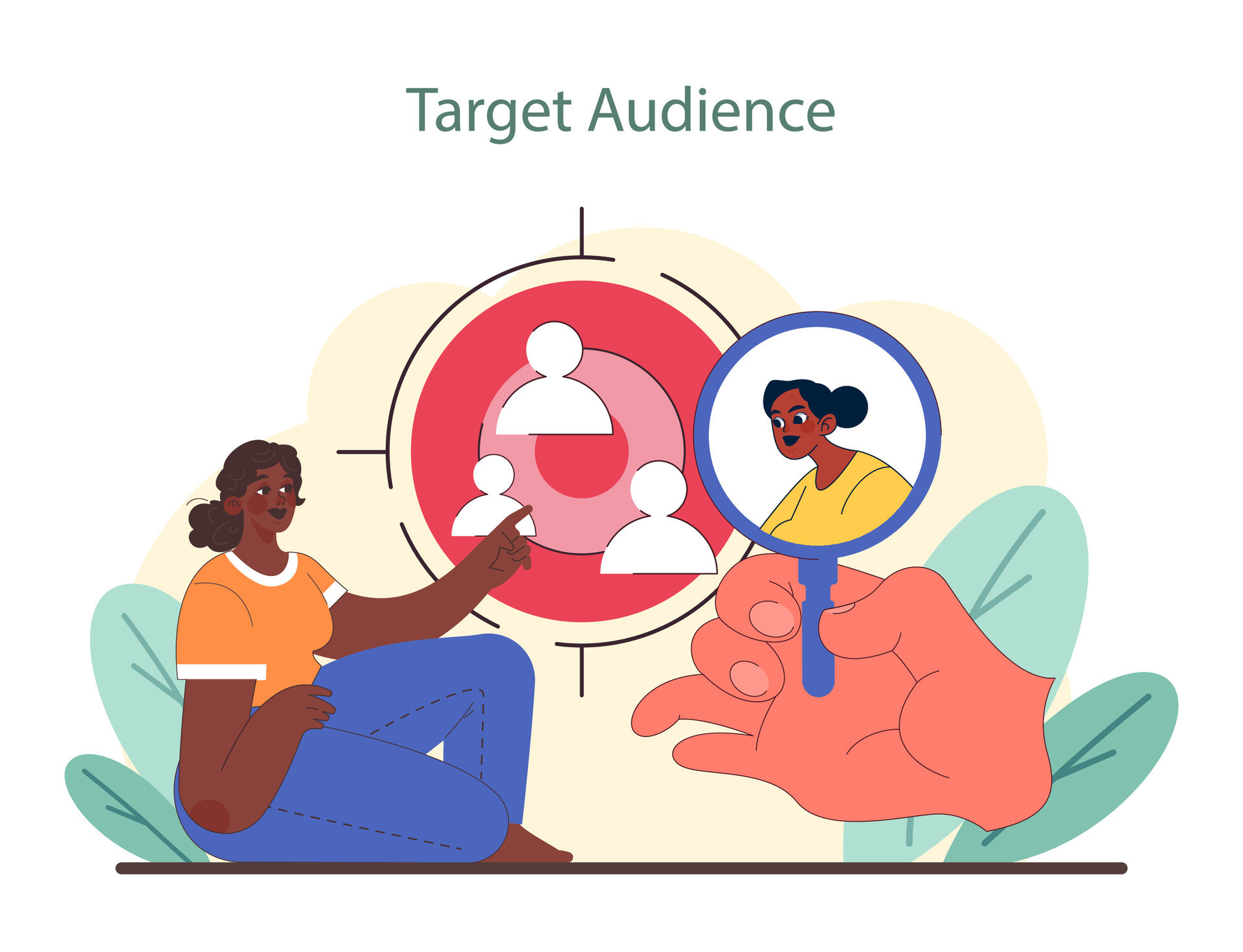 Target audience exploration in niche marketing. Visual representation