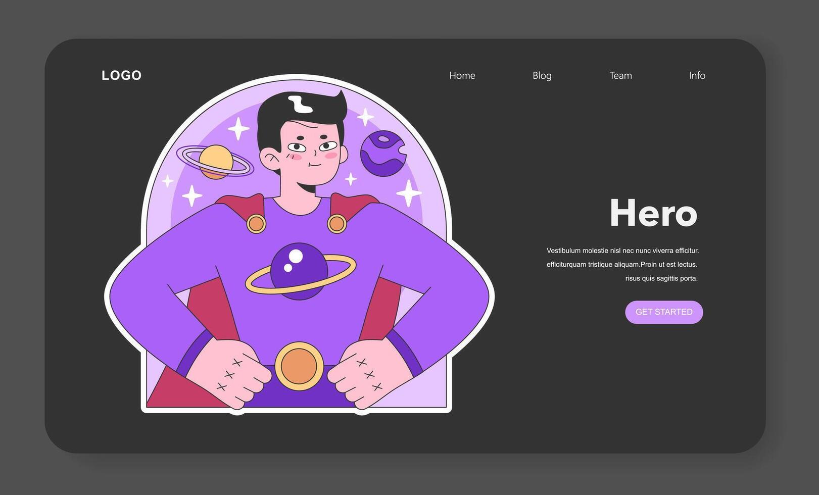 Personality psychological archetype. Character characteristics. vector