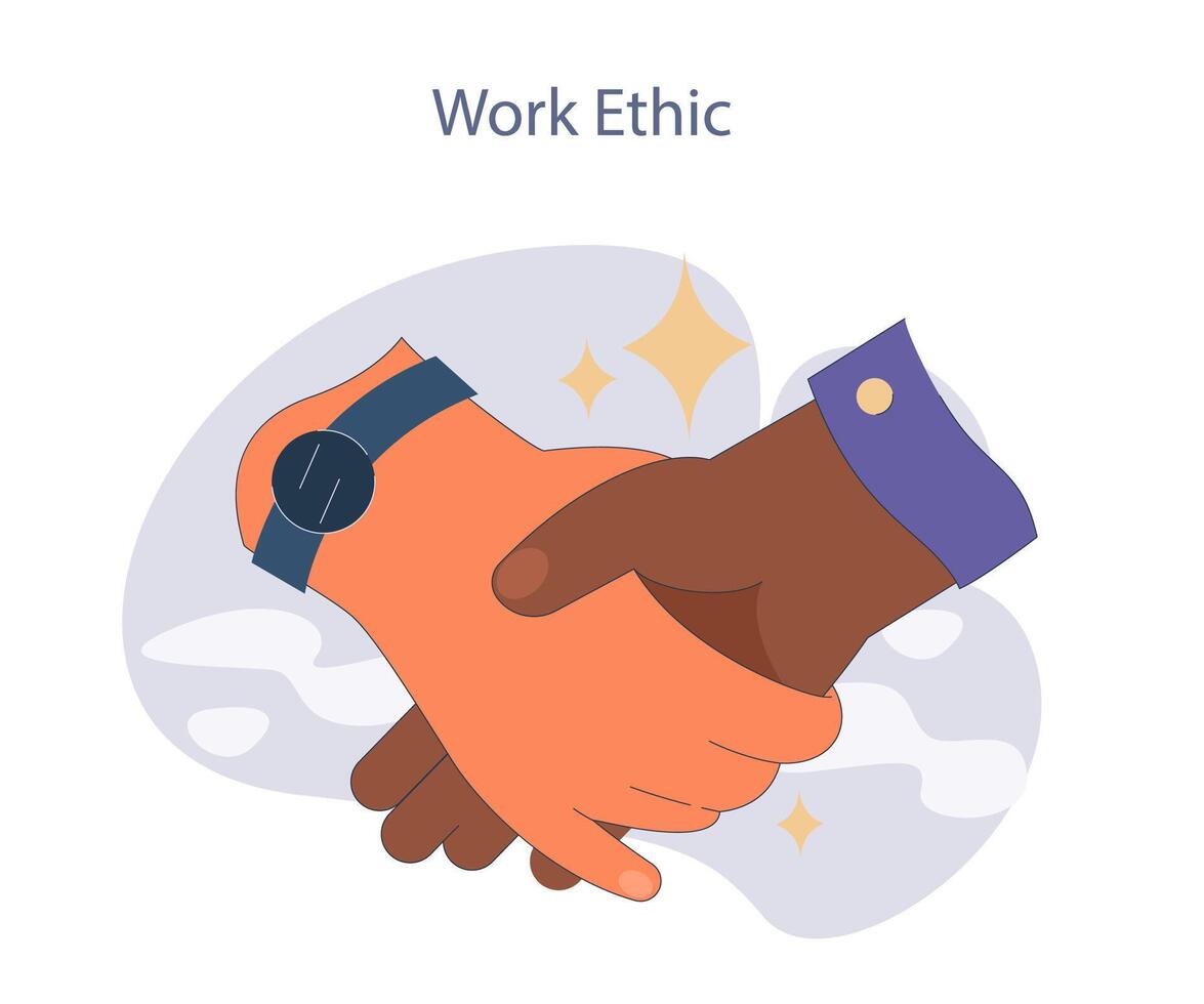 Work ethic concept. vector