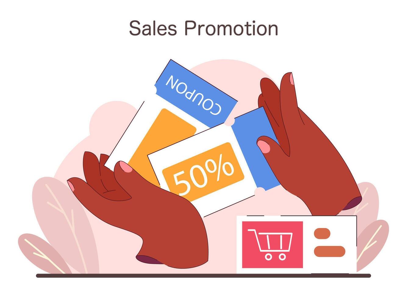 Sales Promotion concept. Flat vector illustration