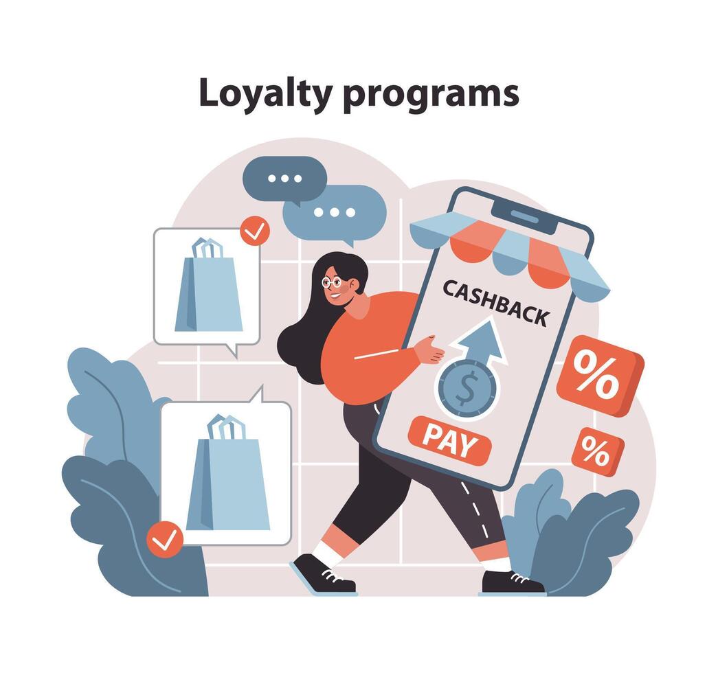 Market penetration concept. Flat vector illustration.