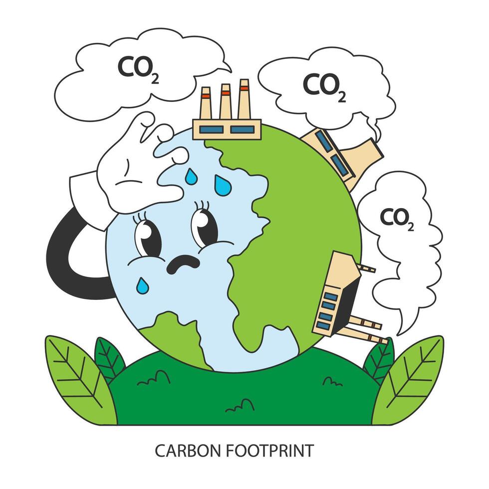 clima cambiar. planeta temperatura creciente y mar nivel creciente debido vector