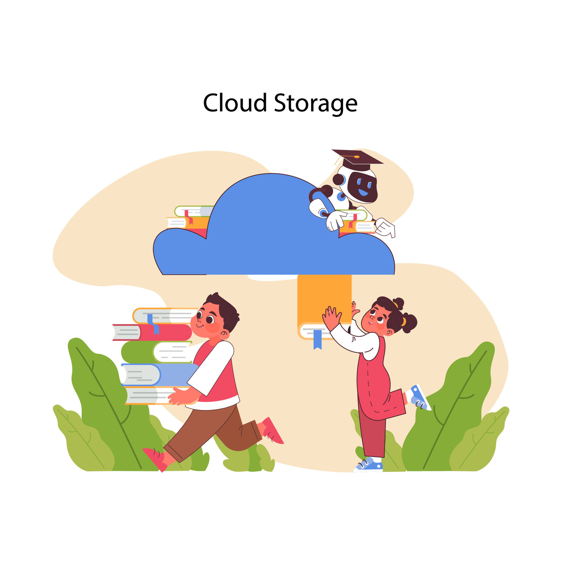 AI in education. Flat vector illustration 41171481 Vector Art at Vecteezy