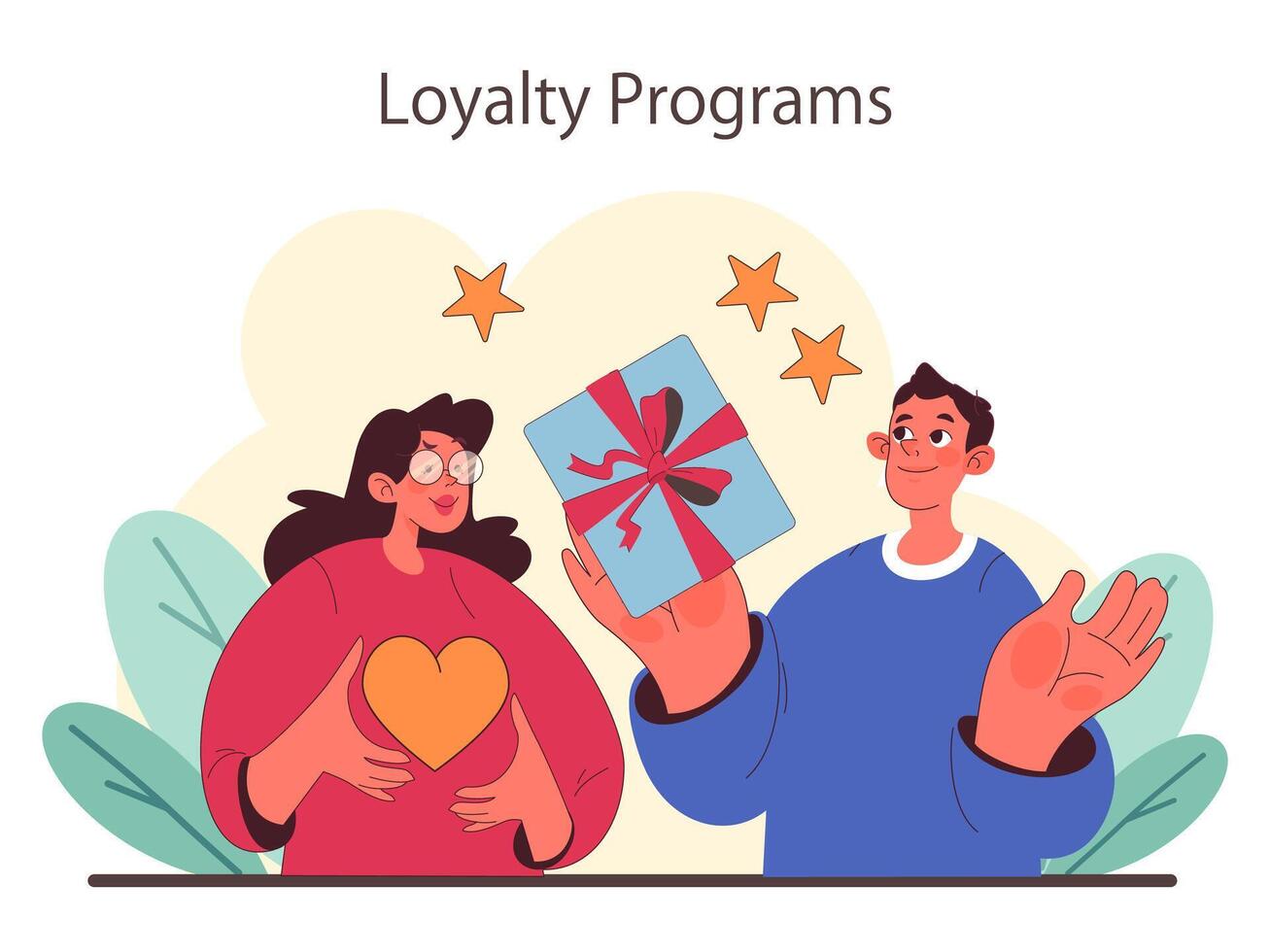 Loyalty Programs concept. Flat vector illustration