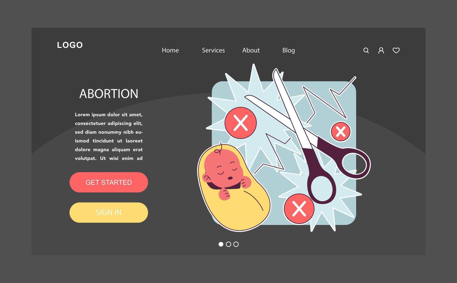 aborto. el embarazo terminación. reproductivo salud decisiones madre vector