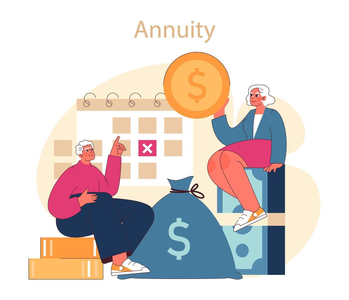 Annuity Investment concept. vector