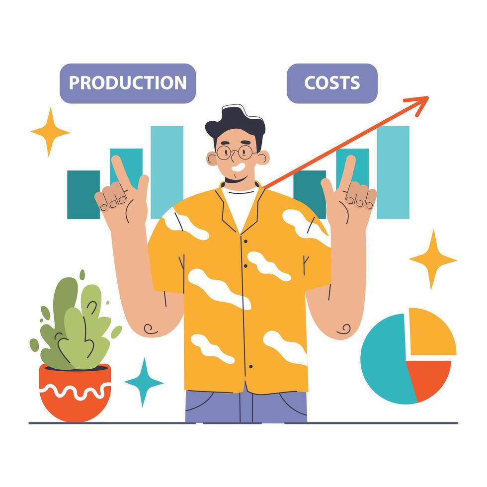 Economies of scale. Company scale of operation, amount of output vector
