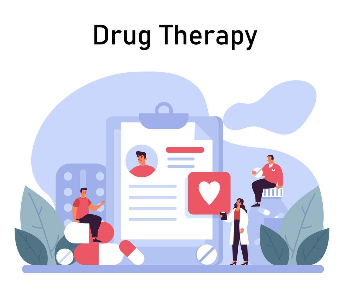 Psychotherapy set. Psychiatrist consulting a patient on mental health vector