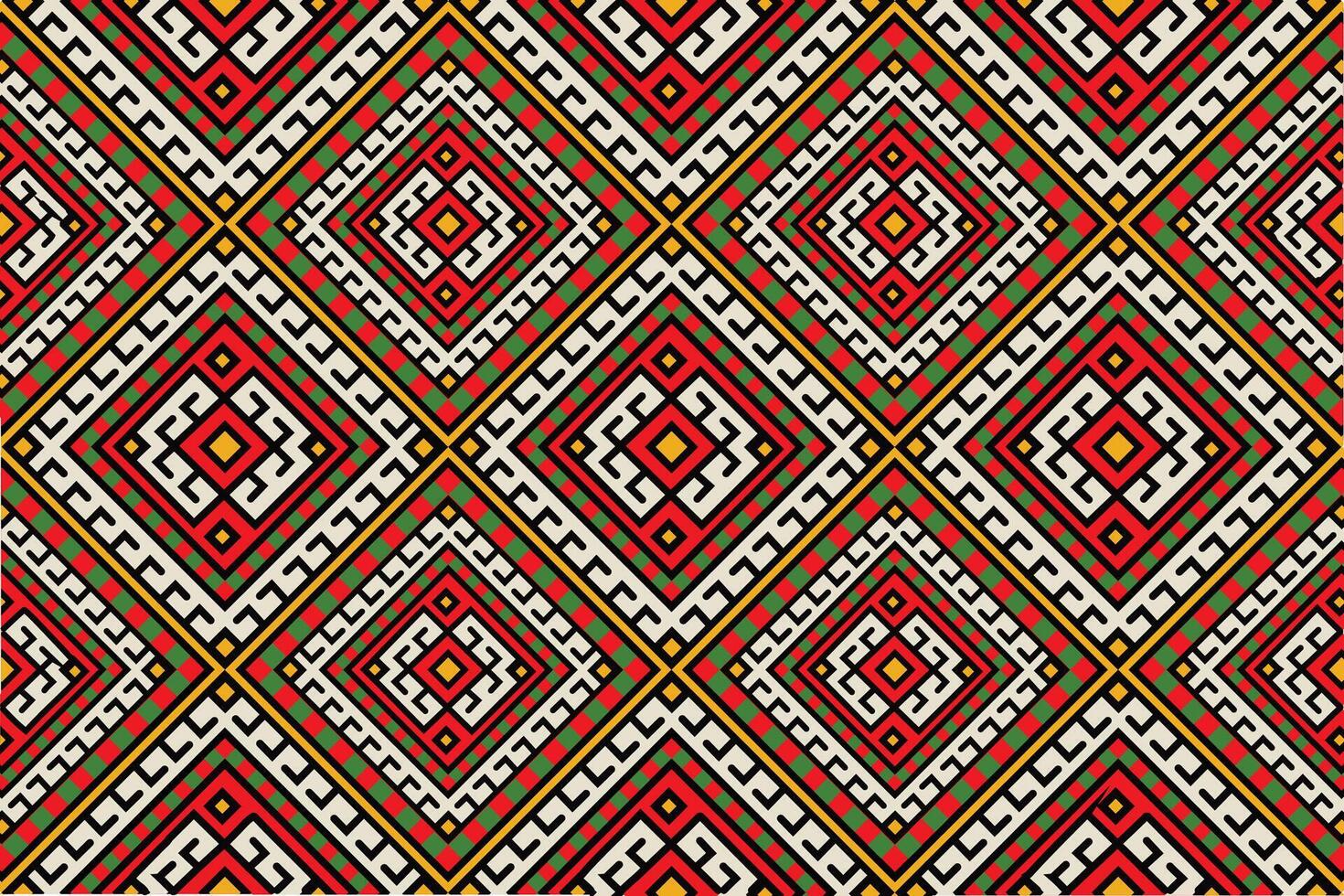 Vector colorful geometric ethnic illutration