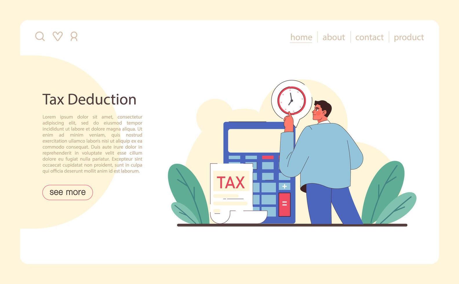 Tax optimization. Financial efficiency, budgeting and economy idea vector