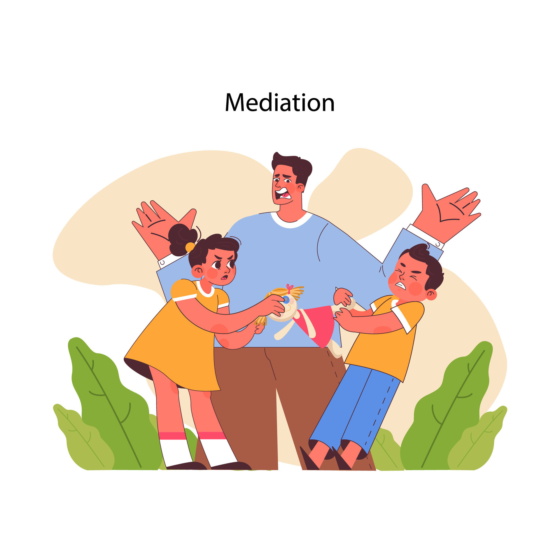 Mediation concept Flat vector illustration 41174075 Vector Art at Vecteezy