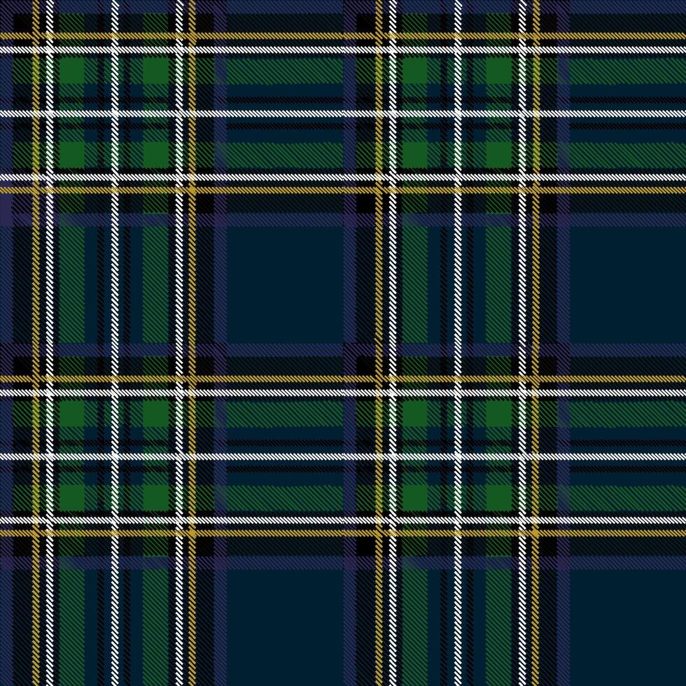 a cuadros sin costura modelo en escocés estilo. tartán. un clásico Navidad geométrico modelo. de lana azul y verde tela. vector