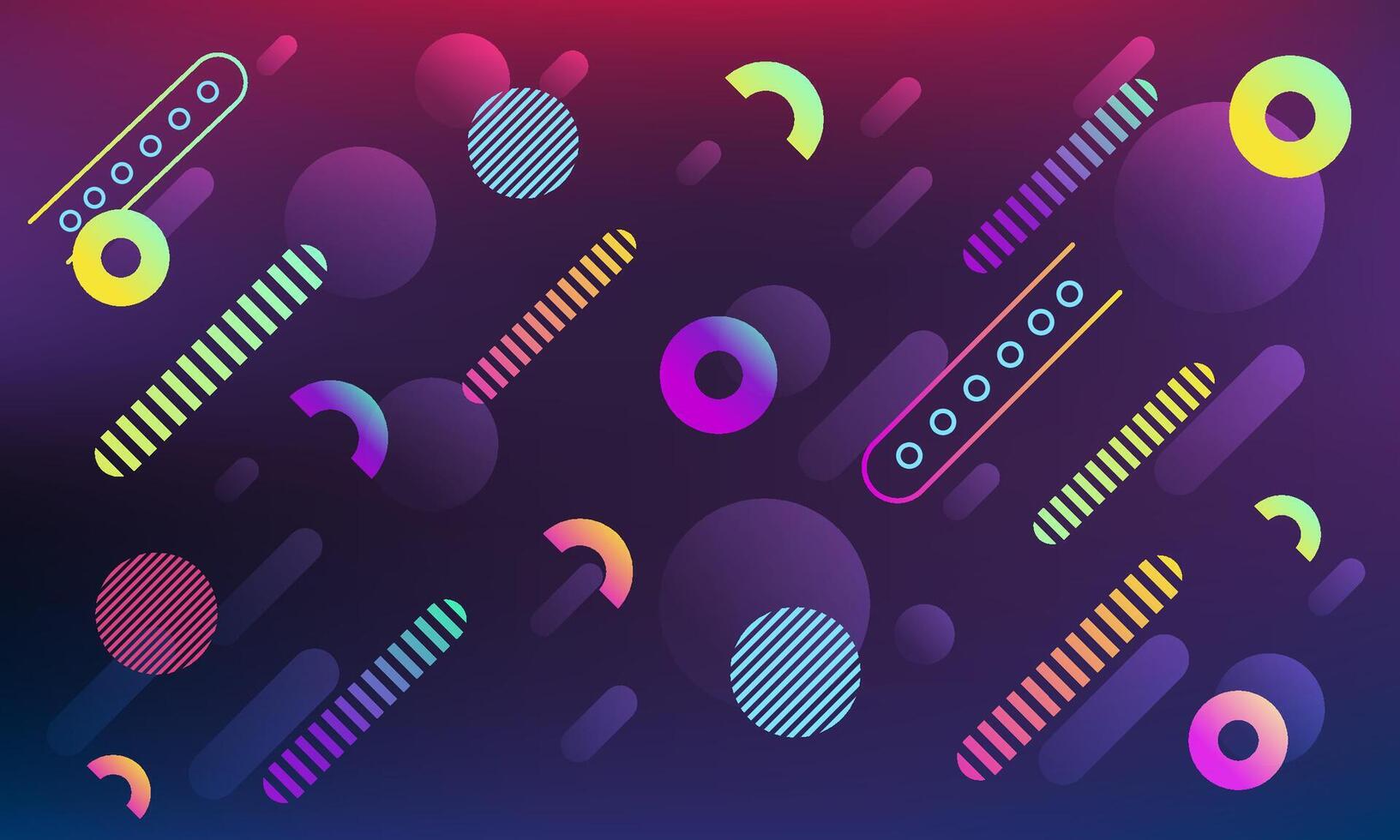 Glowing abstract geometrical background. Vector illustration