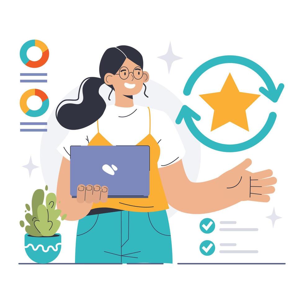 Customer feedback. Consumer reviews public exchange. Sharing vector