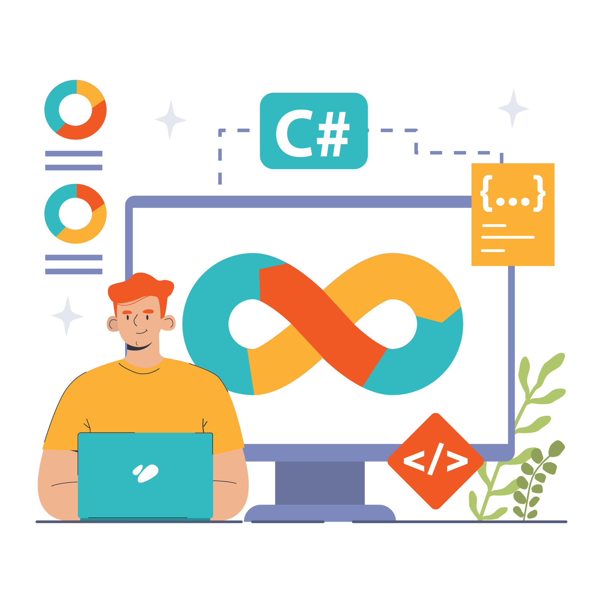 Software development. Coding, back-end and front-end engineering ...