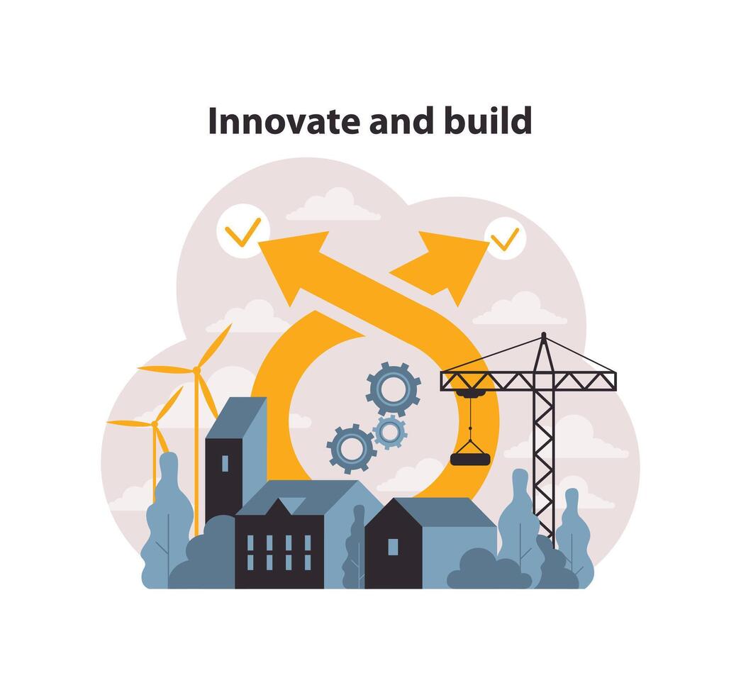 sdg o sostenible desarrollo meta. infraestructura y sostenible vector