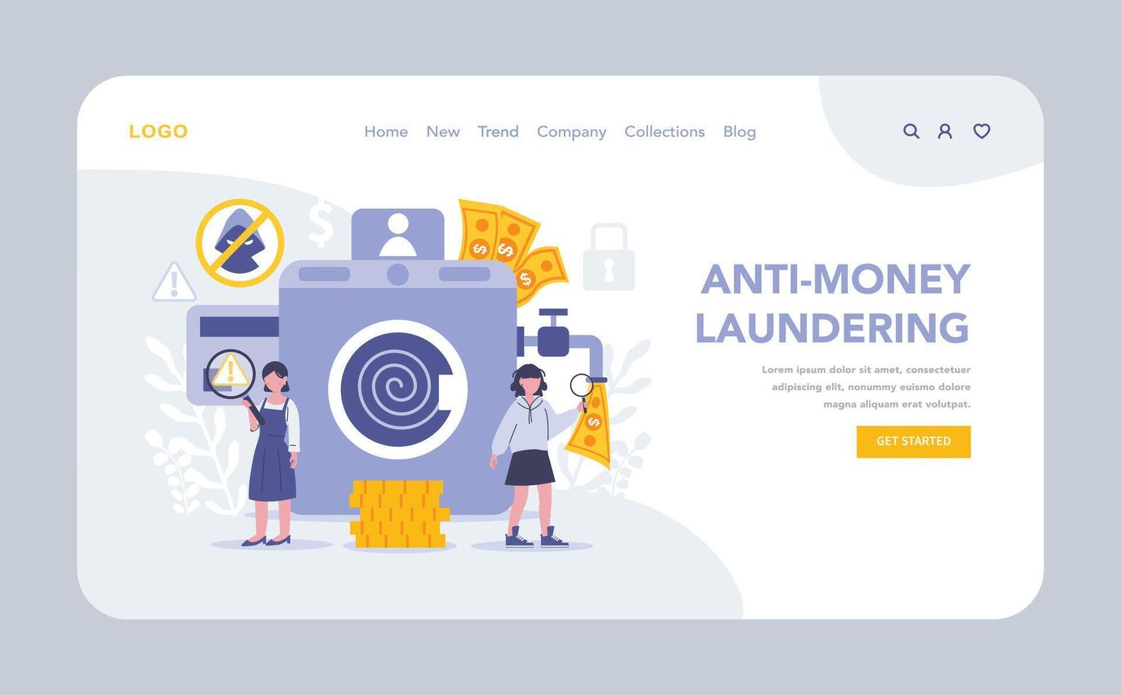 KYC concept. Flat vector illustration.