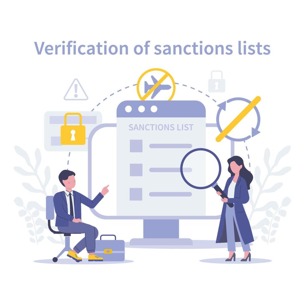 KYC concept. Flat vector illustration.