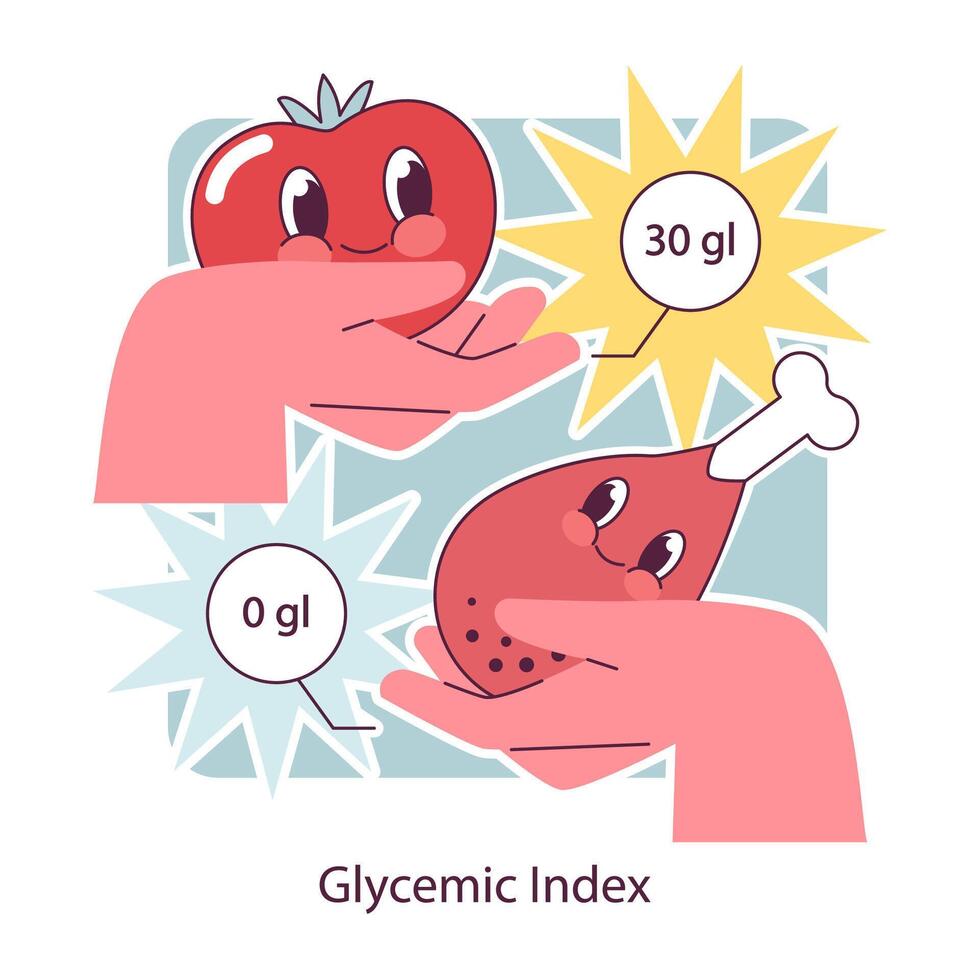 Diabetes. Measuring sugar blood with glucometer. Glucose monitoring, vector