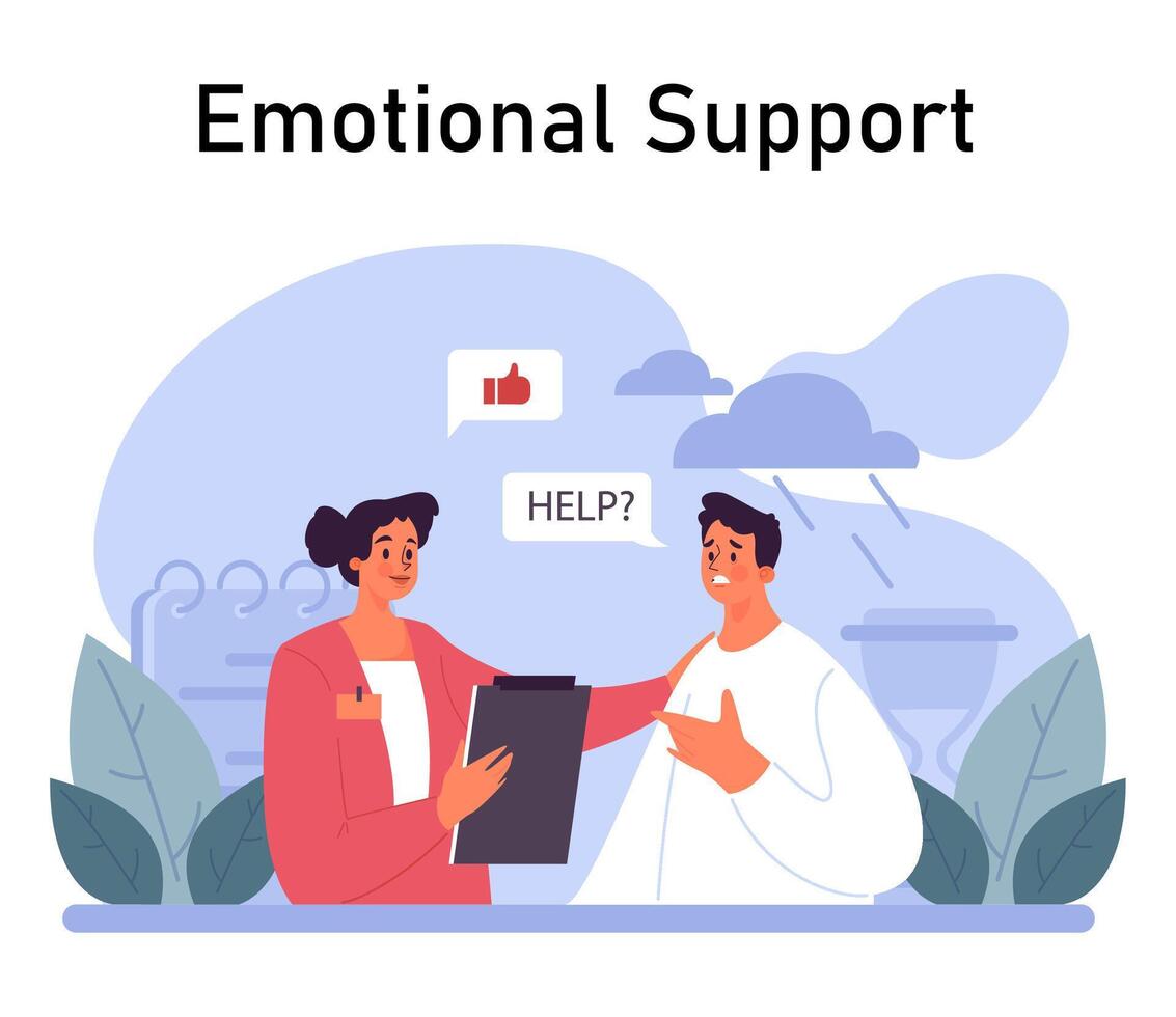 Psychotherapy set. Psychiatrist consulting a patient on mental health vector