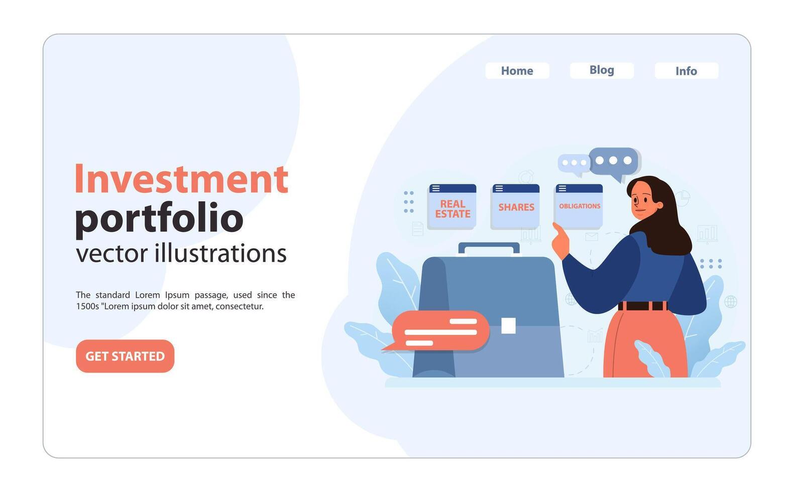 Financial independence, FIRE web banner or landing page. Money investment vector