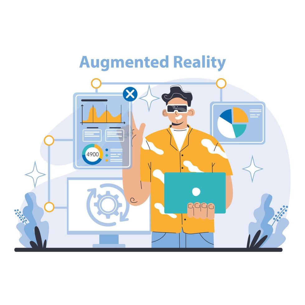 Technology and Innovation concept. Flat vector illustration