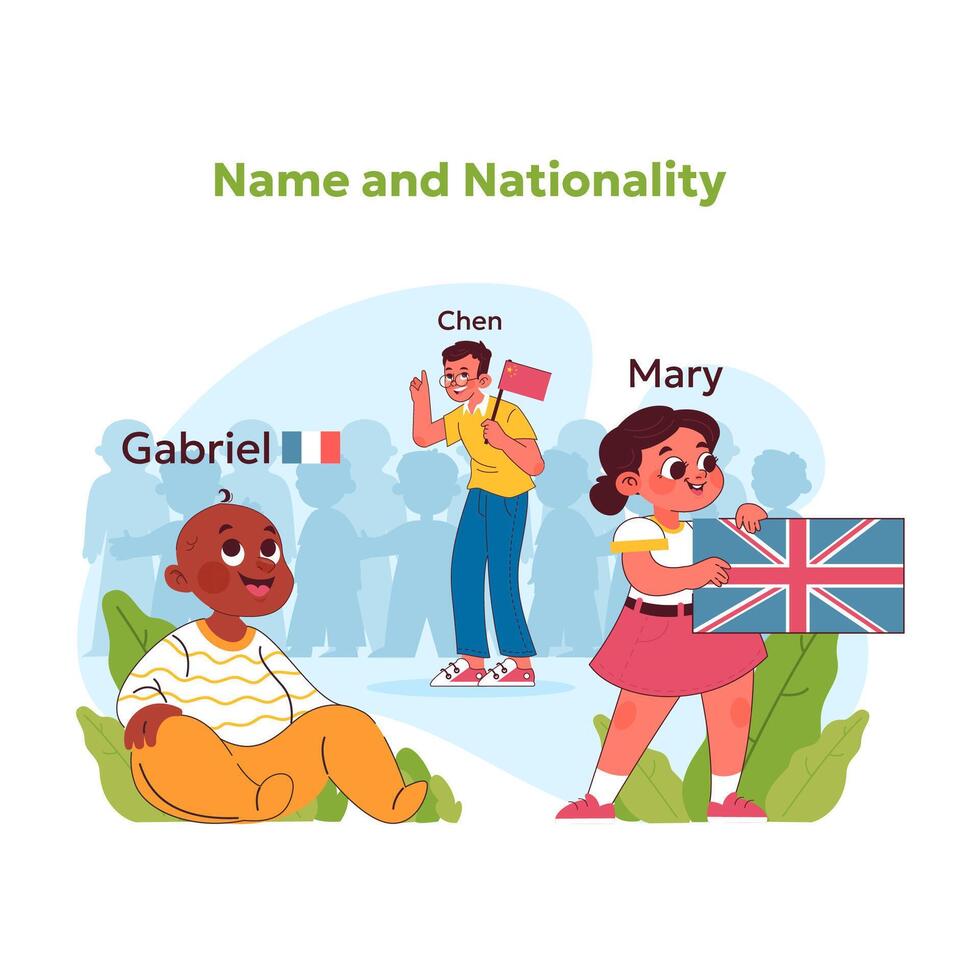 Child rights concept. Vector illustration