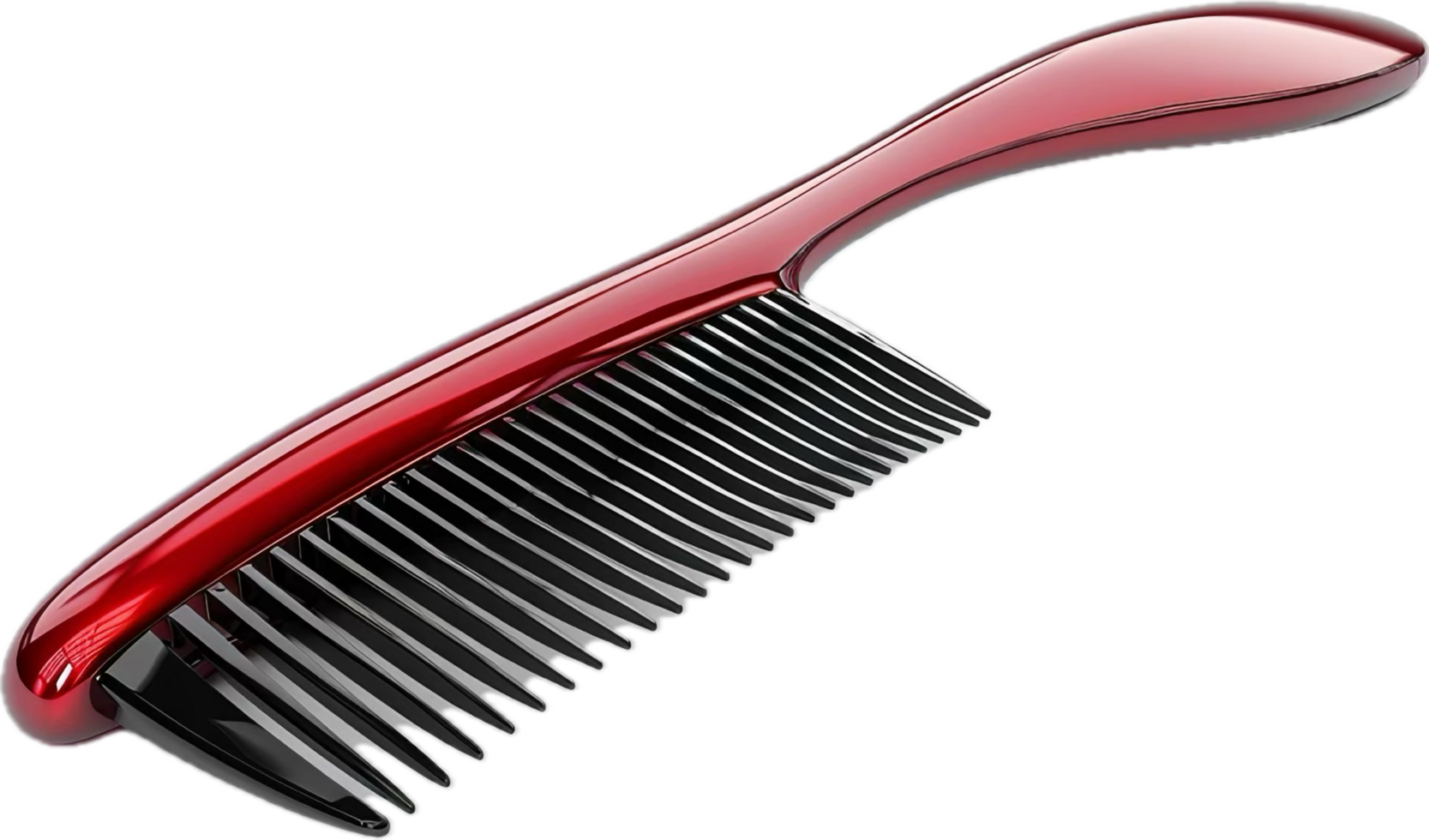 AI generated Elegant Red Hair Comb png
