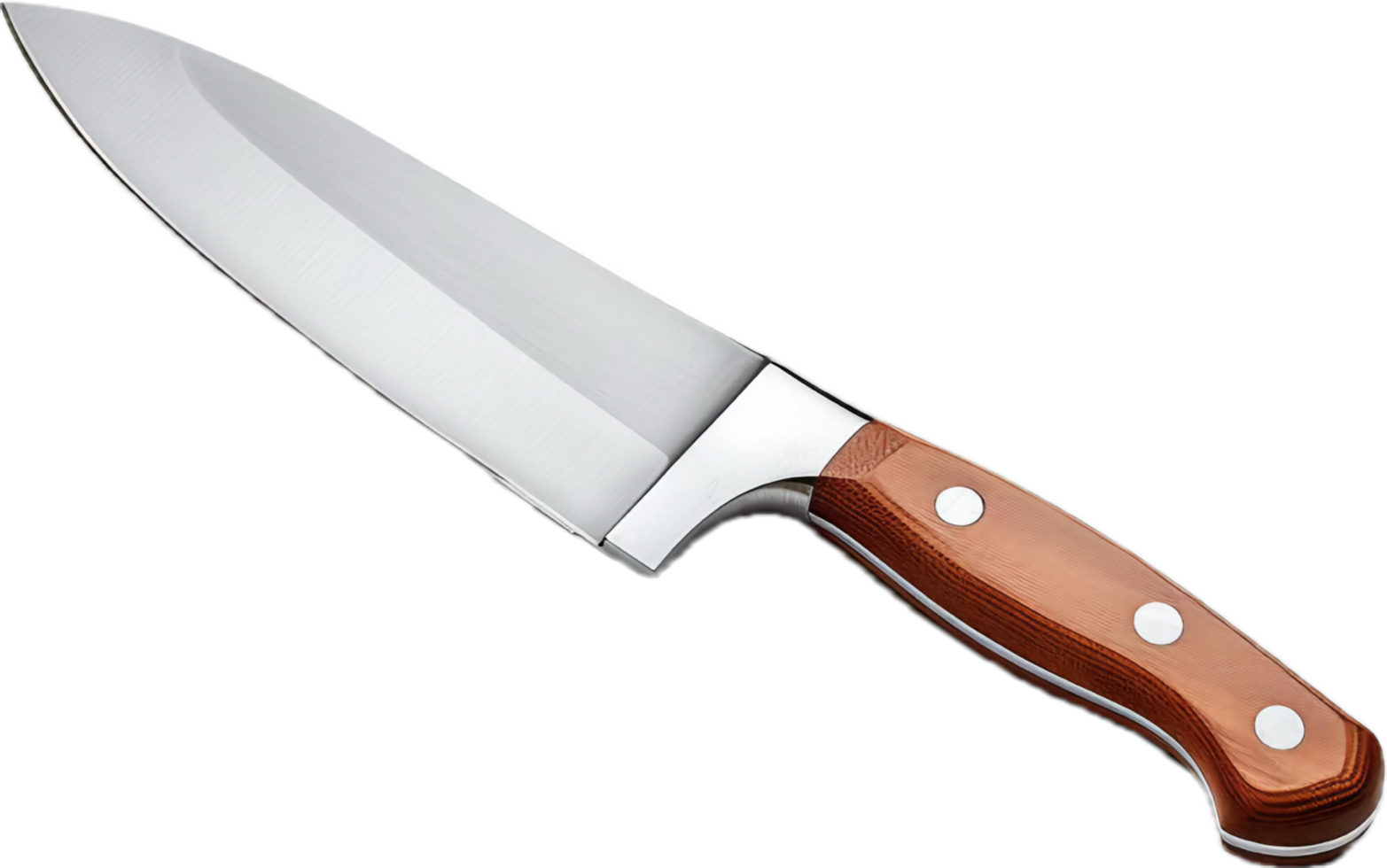 AI generated Shiny Hunting Knife with Wooden Handle png