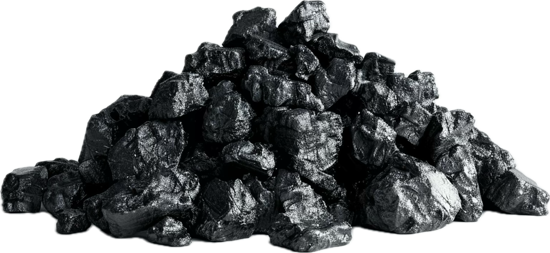 AI generated Pile of Coal Rocks png
