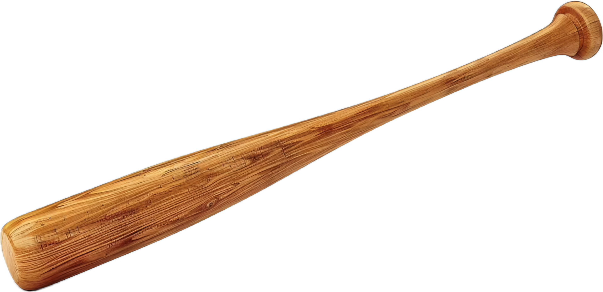 AI generated Classic Wooden Baseball Bat png