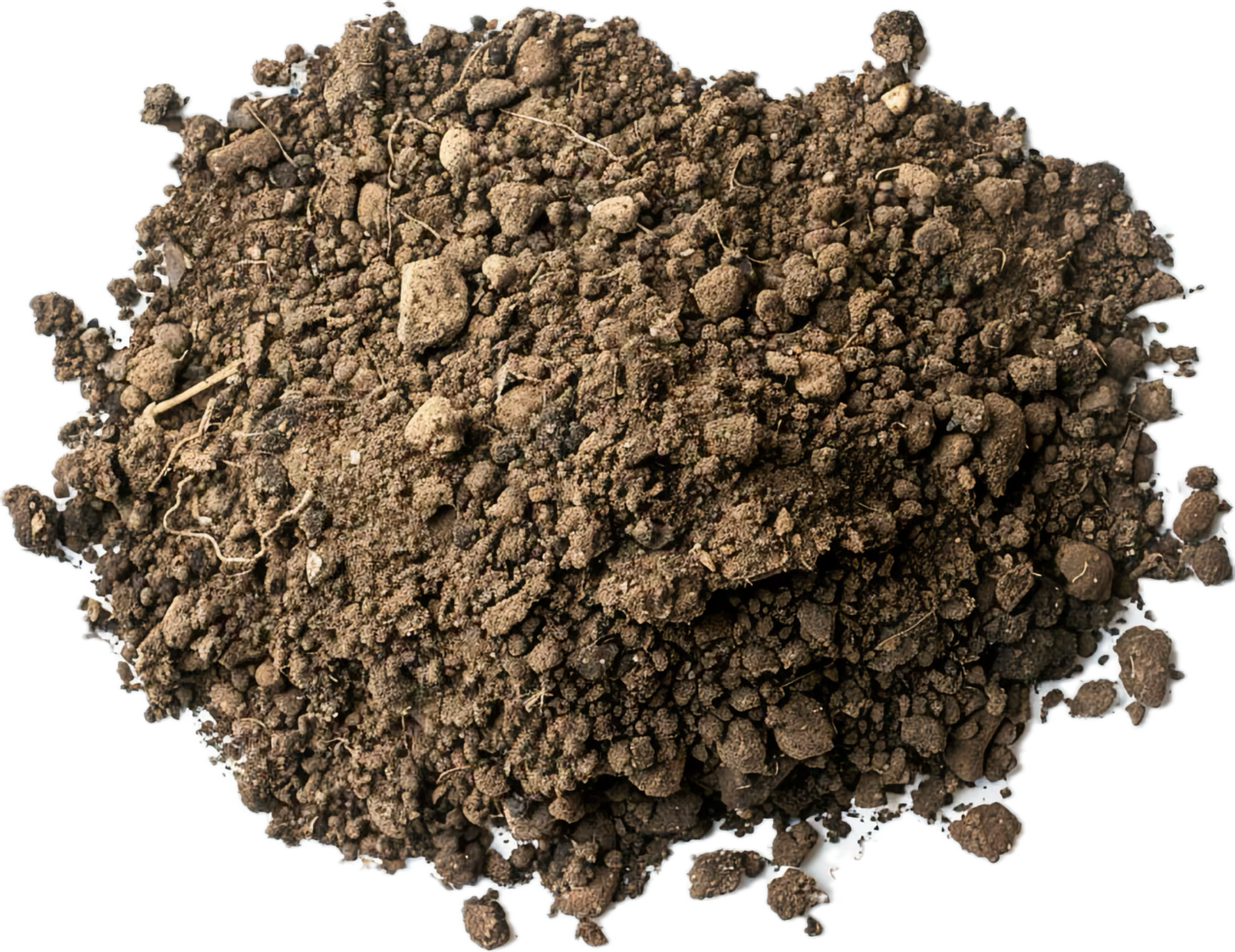 AI generated Rich Garden Soil with Organic Matter png