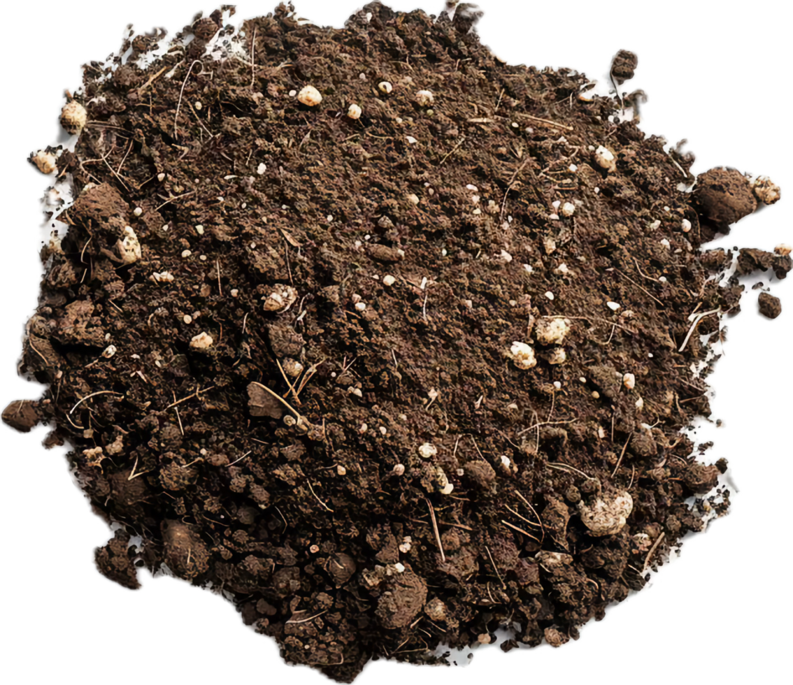 AI generated Rich Garden Soil with Organic Matter png