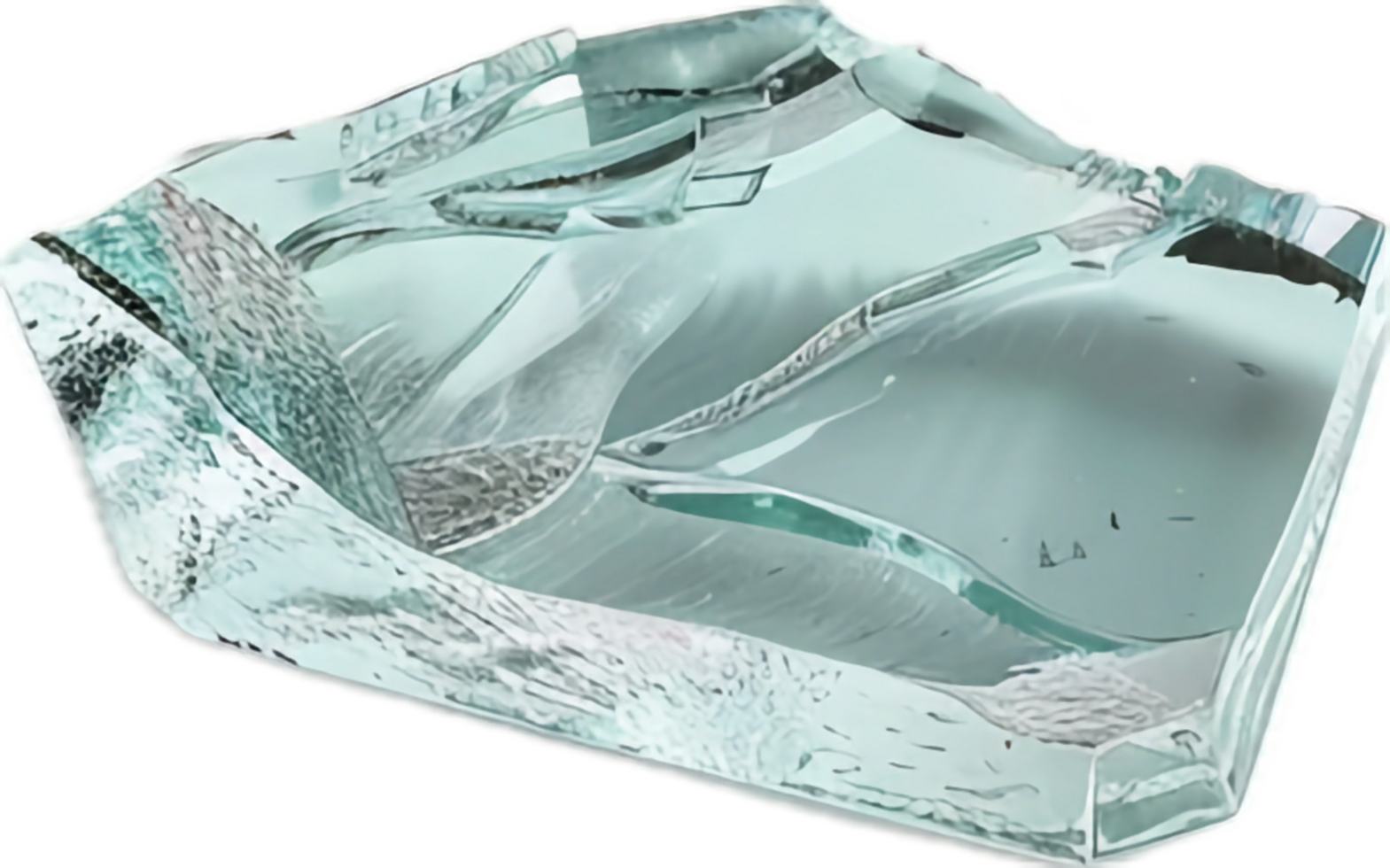 AI generated Shattered Glass Pieces png