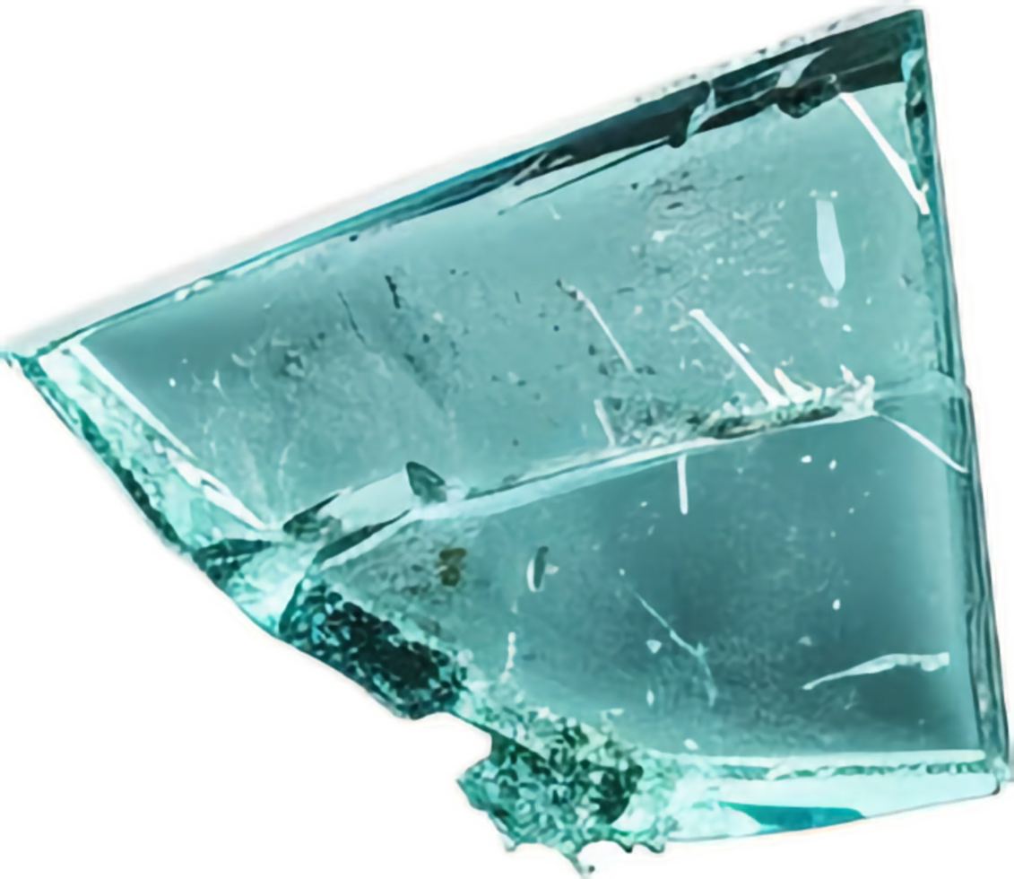 AI generated Shattered Glass Pieces png