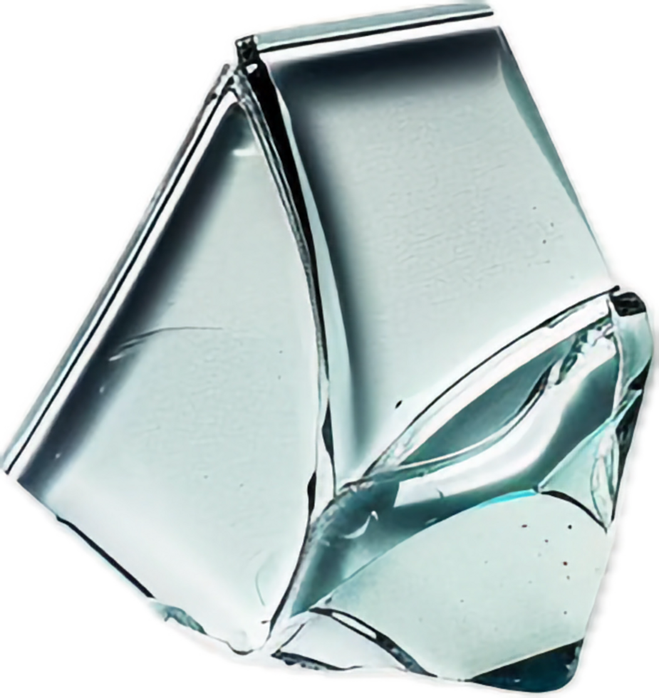 AI generated Shattered Glass Pieces png