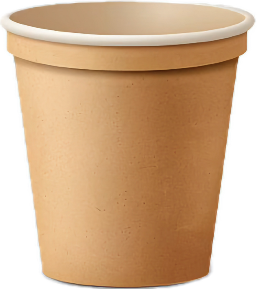 AI generated Takeaway Coffee Cup with White Lid png