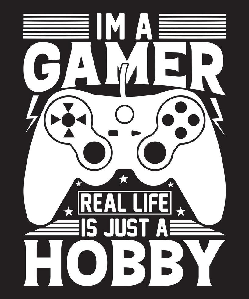 Gaming t shirt design for game lover t shirt design vector