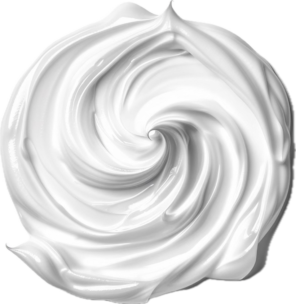 AI generated Whipped Cream Swirl png