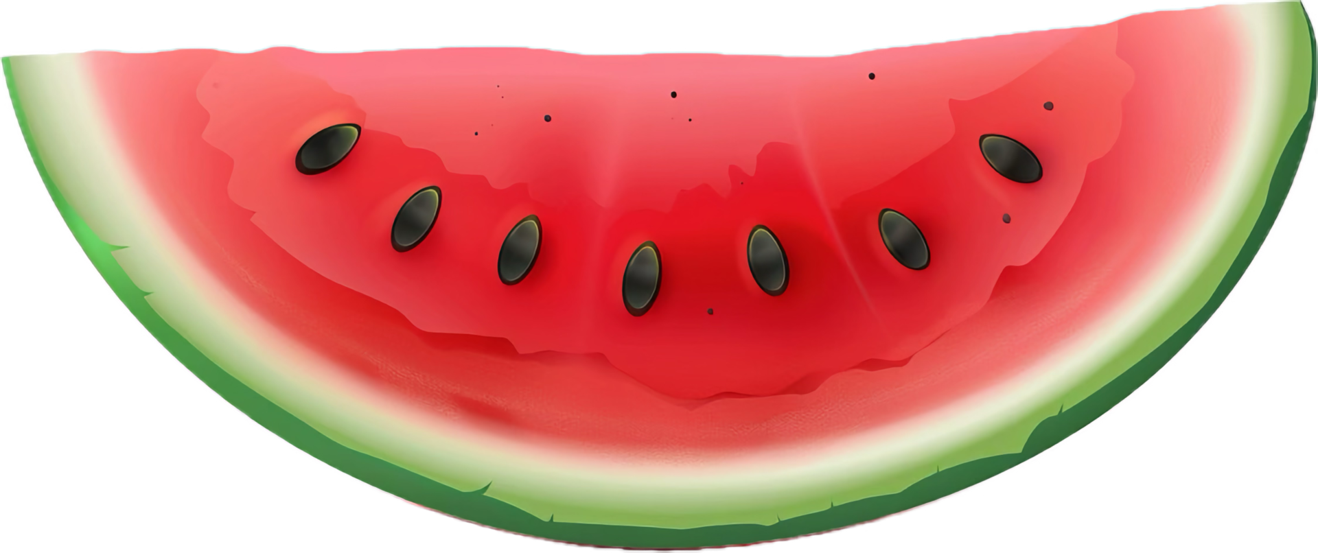 AI generated Artistic Watermelon Slice Illustration png