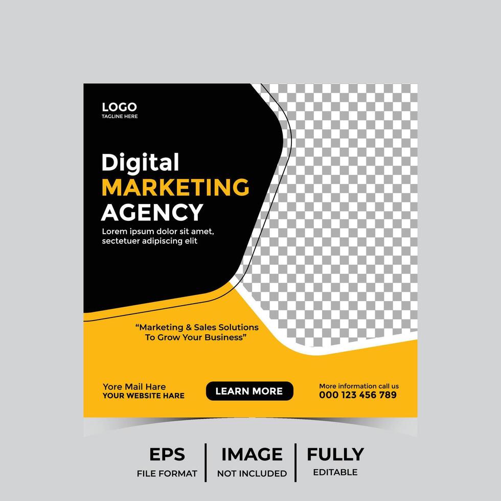 Company ad poster design template vector