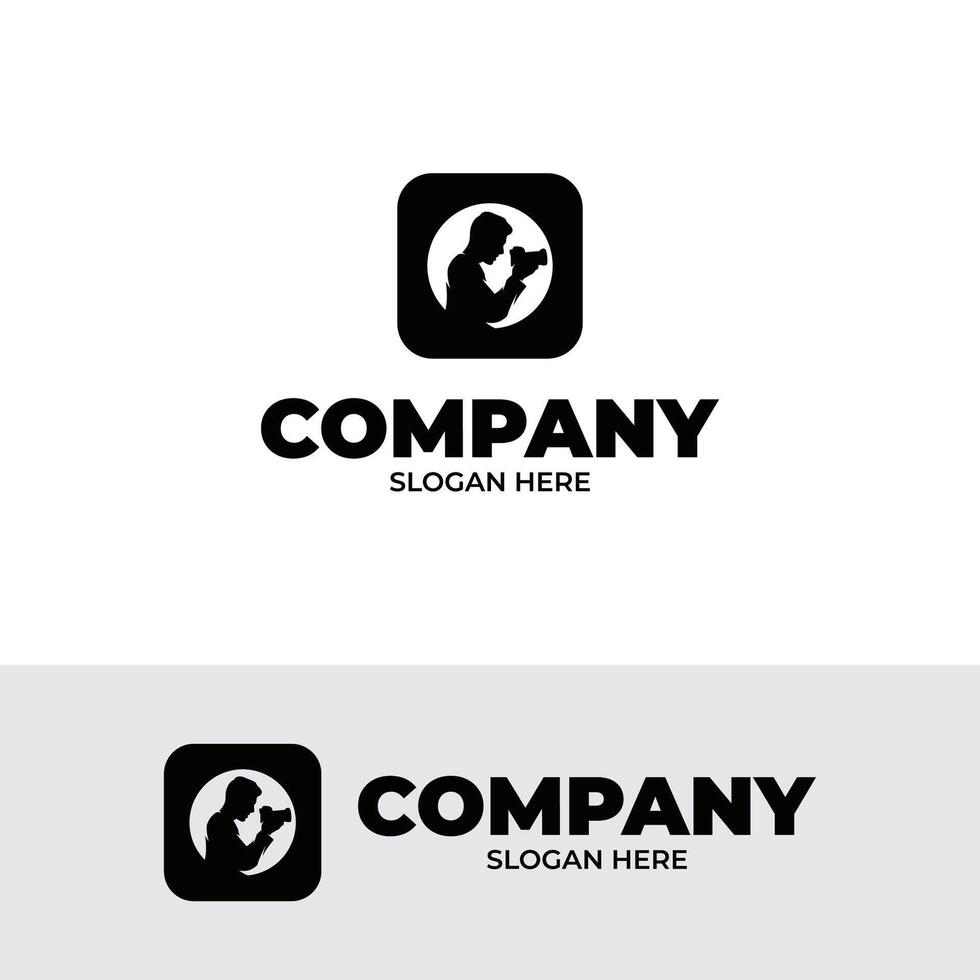 Professional photographer logo design inspiration vector