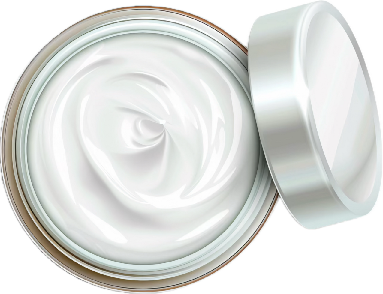 AI generated Whipped Cream Swirl png
