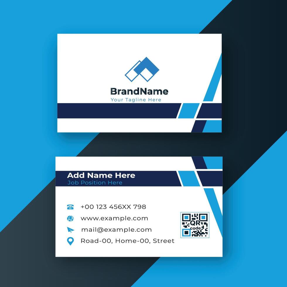 Creative business card Colorful Stylish Business Card Template Design Pro Vector