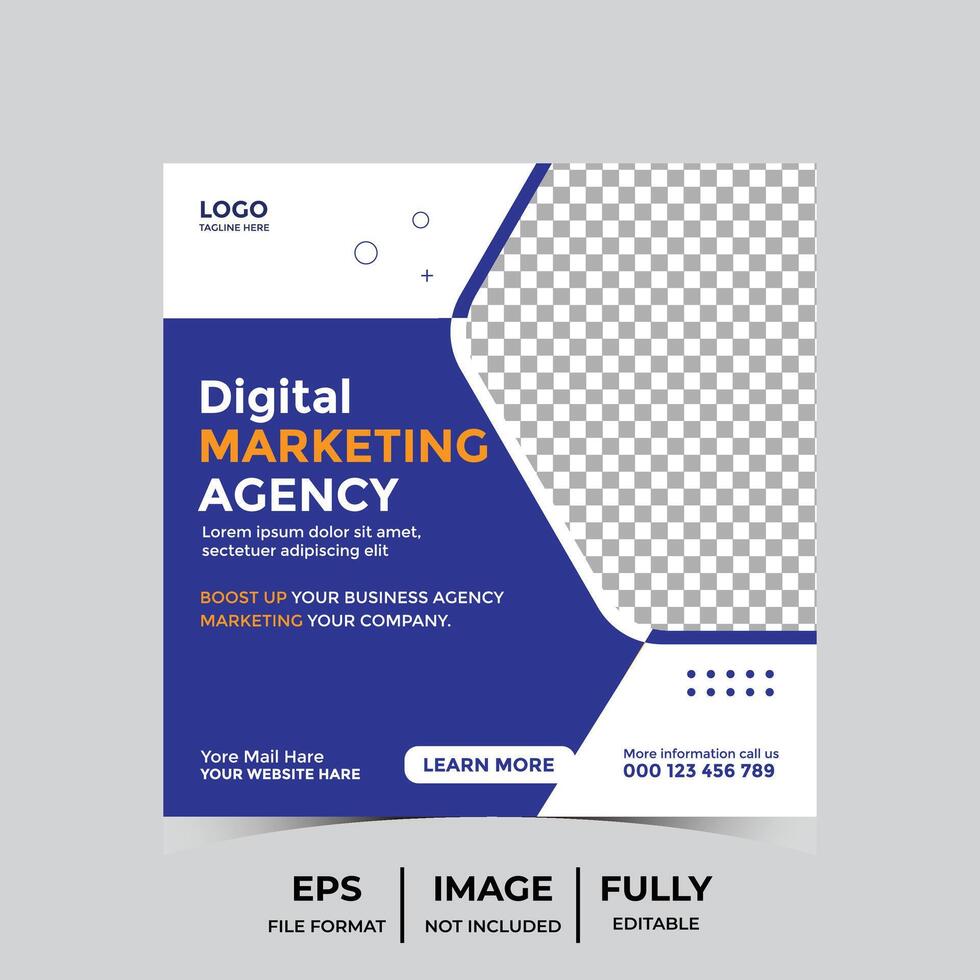 avanzar digital márketing póster diseño 2024 vector